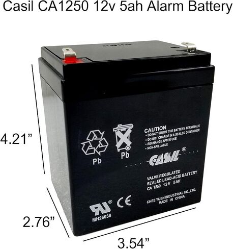 Casil 12V 5AH Replacement Battery Compatible with Razor E125 E150 Electric Scooter Battery - 2 Pack in Saudi Arabia