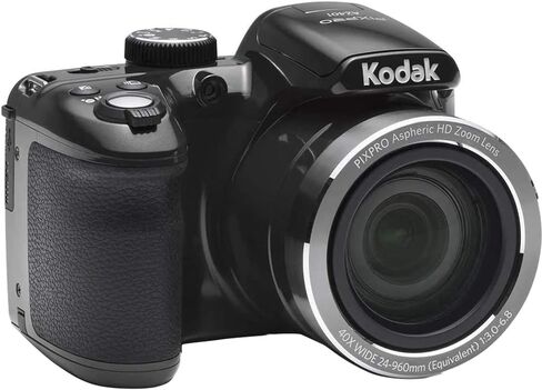 Kodak PIXPRO AZ401 16MP كاميرا رقمية 3 بوصة LCD (أسود) حزمة مع Lexar Professional 633x 32GB SDHC UHS-1 بطاقة ذاكرة فئة 10 + حقيبة كاميرا ديكو جير لكاميرات DSLR والكاميرات عديمة المرآة (صغيرة) in Kuwait