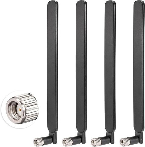 Bingfu Long Range 4g Cellular Trail Camera LTE Antenna 6dBi (RP-SMA Male)(2-Pack) Compatible with Spypoint Link Micro Solar EVO Link S Dark Trail Wildlife Hunting Game Cam Mobile Security Camera in Kuwait