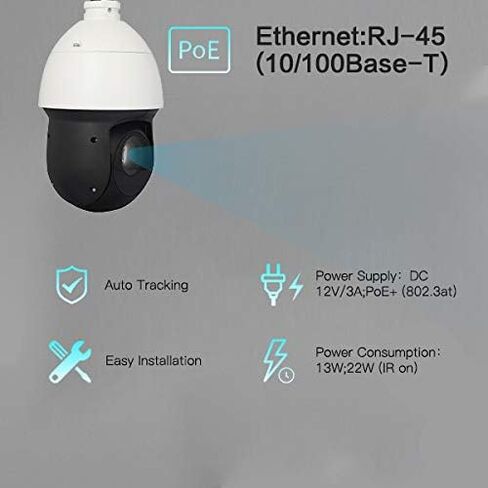 لوريتا كاميرا شبكة SD49425XB-HNR 4MP 25x ستارلايت IR PTZ AI تدعم التتبع التلقائي PoE+ النسخة الانجليزية in Kuwait