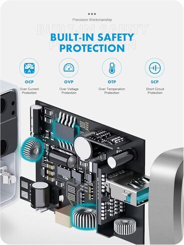 شاحن ماك بوك برو بديل صغير بقدرة 60 وات، 13 15 بوصة قبل منتصف عام 2012 مع منفذ USB، موصل طرف مغناطيسي من النوع L من الجيل الأول، محول كمبيوتر محمول يعمل بالتيار المتردد أثناء السفر A1278 2011 2010... in Kuwait