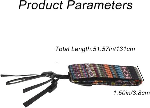 حزام كاميرا QYNuLi، حزام رقبة قابل للتعديل، حزام كاميرا عتيق لكاميرات DSLR in Kuwait