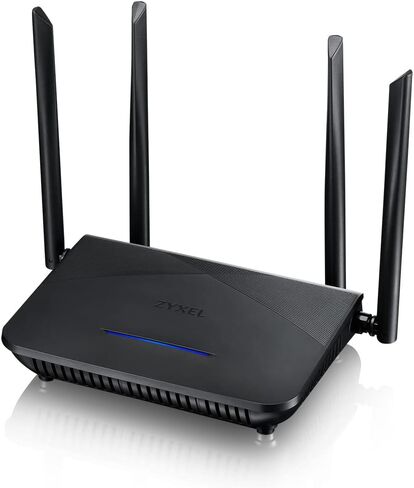 Zyxel WiFi 6 Router AX1800 (NBG7510) - موجه لاسلكي جيجابت ثنائي النطاق، السرعة والقيمة، التحكم الأبوي، MU-MIMO، OFDMA، مثالي للألعاب والبث in Saudi Arabia