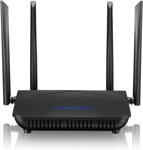 Zyxel WiFi 6 Router AX1800 (NBG7510) - موجه لاسلكي جيجابت ثنائي النطاق، السرعة والقيمة، التحكم الأبوي، MU-MIMO، OFDMA، مثالي للألعاب والبث in Saudi Arabia