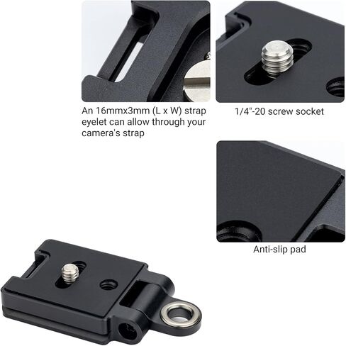Kiorafoto 40MM Arca Swiss Quick Release Plate with 1/4"-20 Screw in Kuwait