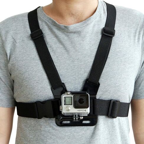 SSE Adjustable Chest Mount Harness for GoPro Cameras - One Size Fits Most, Chest Mount Designed for GoPro Hero Camera - Perfect for Extreme Sports in Saudi Arabia