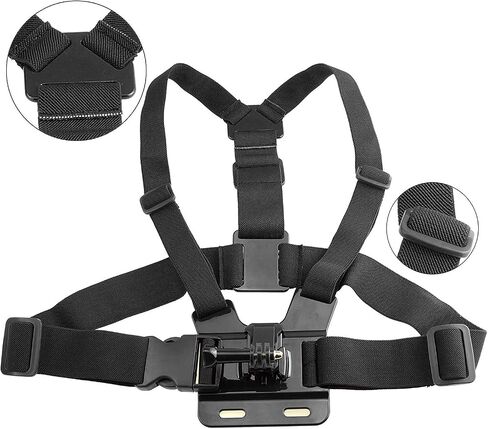 SSE Adjustable Chest Mount Harness for GoPro Cameras - One Size Fits Most, Chest Mount Designed for GoPro Hero Camera - Perfect for Extreme Sports in Saudi Arabia