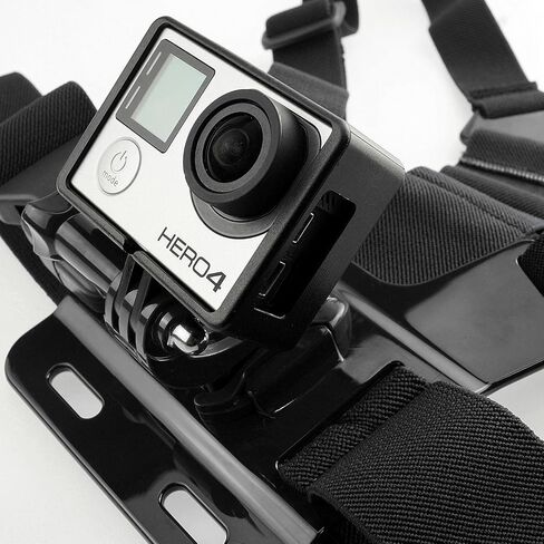 SSE Adjustable Chest Mount Harness for GoPro Cameras - One Size Fits Most, Chest Mount Designed for GoPro Hero Camera - Perfect for Extreme Sports in Saudi Arabia