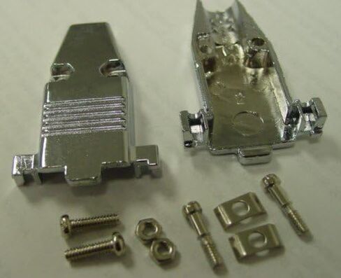 PC Accessories - Connectors Pro DB9 Metal Hood Back Shell DB-9 with Short Screws, 10-Pack for DB9 Male Female Connectors in Saudi Arabia
