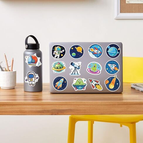 Cute Space Stickers for Kids Teens 50PCS Astronaut Spacecraft Planet Decals in Kuwait
