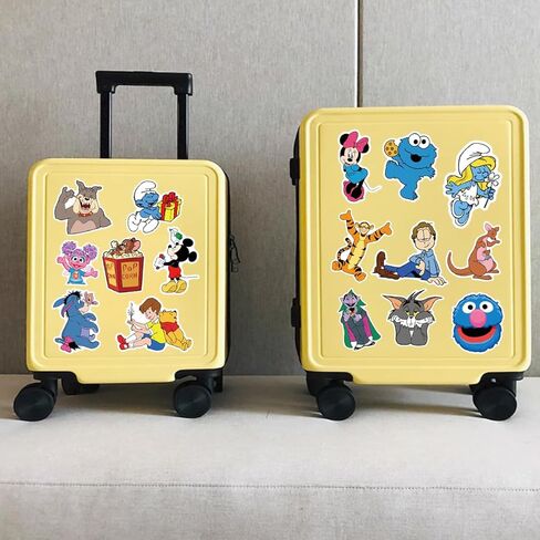 PIRTYNNUF 50 قطعة من ملصقات الرسوم المتحركة الرسوم المتحركة حزم ملصقات رائعة لأجهزة الكمبيوتر المحمول وحافظة الهاتف وزجاجة المياه وممتص الصدمات على لوح التزلج والأمتعة وملصقات الرسوم المتحركة للمراهقين والبالغين in Kuwait