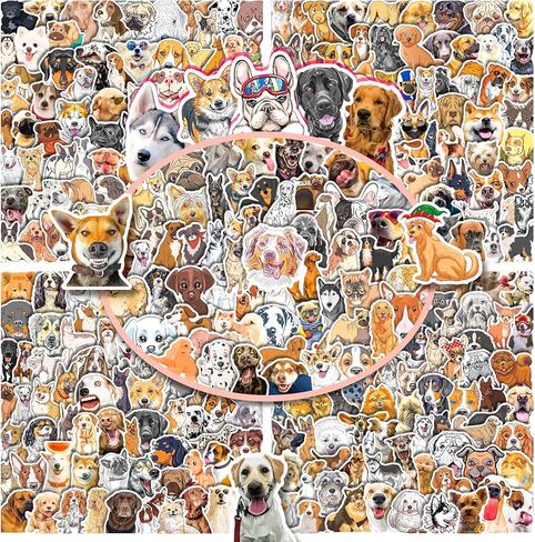 300 قطعة من ملصقات الكلاب اللطيفة، ملصقات جرو مضحكة للأطفال، ملصقات مقاومة للماء من الفينيل لسلالات الكلاب لزجاجات المياه، وسجلات القصاصات، والكمبيوتر المحمول، وشارات الكلاب الأليفة للبالغين والمراهقين والبنات والأولاد in Kuwait
