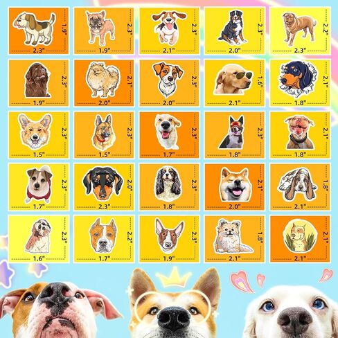 300 قطعة من ملصقات الكلاب اللطيفة، ملصقات جرو مضحكة للأطفال، ملصقات مقاومة للماء من الفينيل لسلالات الكلاب لزجاجات المياه، وسجلات القصاصات، والكمبيوتر المحمول، وشارات الكلاب الأليفة للبالغين والمراهقين والبنات والأولاد in Kuwait