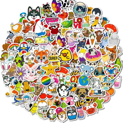 800PCS Colorful Water Bottle Stickers for Kids Teens Adults Teacher, Bulk Stickers Variety Stickers Pack, Waterproof Vinyl Aesthetic Sticker for Laptop Scrapbook Skateboard in Kuwait