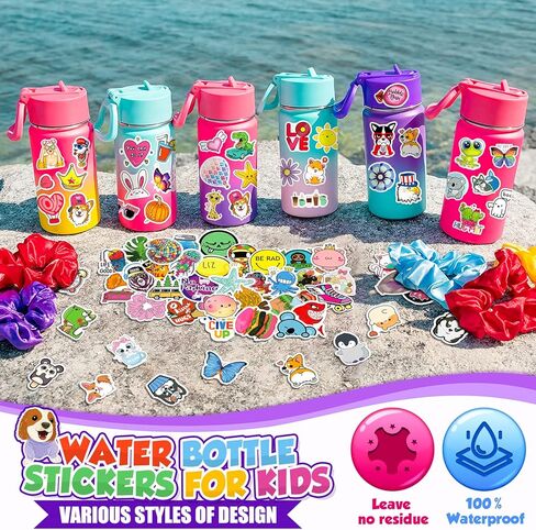 800PCS Colorful Water Bottle Stickers for Kids Teens Adults Teacher, Bulk Stickers Variety Stickers Pack, Waterproof Vinyl Aesthetic Sticker for Laptop Scrapbook Skateboard in Kuwait