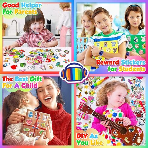 800PCS Colorful Water Bottle Stickers for Kids Teens Adults Teacher, Bulk Stickers Variety Stickers Pack, Waterproof Vinyl Aesthetic Sticker for Laptop Scrapbook Skateboard in Kuwait