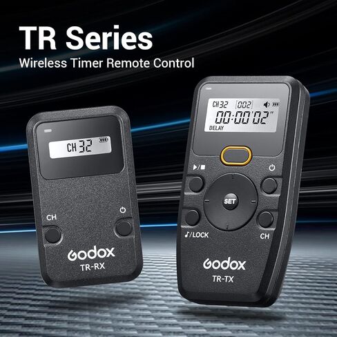 Godox TR-N1 Wireless Remote Shutter for Nikon, Wireless Shutter Release Intervalometer, Compatible for Nikon D850 D800E D800 D700 D500 D300s D300 D200 D5 D4 D3S D3X D3 D1H D1 F100 N90S F5 F6 F90 etc in Saudi Arabia