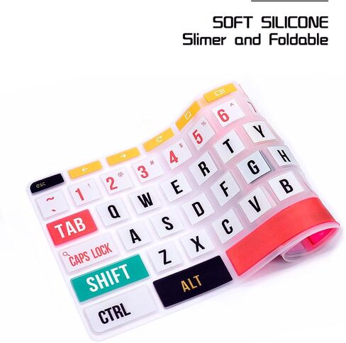 HRH Silicon Keyboard Cover Skin for HP Chromebook 11 x360 11.6",Chromebook 11 G2/G3/G4/G5/G6 EE/G7 EE 11.6",Chromebook 14-ca 14-ak14-X Series/Chromebook 14 G2 G3 G4 Keyboard Skin,Happy Day in Kuwait