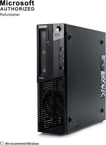 Lenovo Think Center M81 SFF Desktop Computer, Intel Quad Core I5-2400 3.1GHz up to 3.4GHz, 12GB DDR3 RAM, 2TB HDD, DVD, WIFI, BT 4.0, HDMI, VGA, Display port, W10P64 (Renewed) in Saudi Arabia
