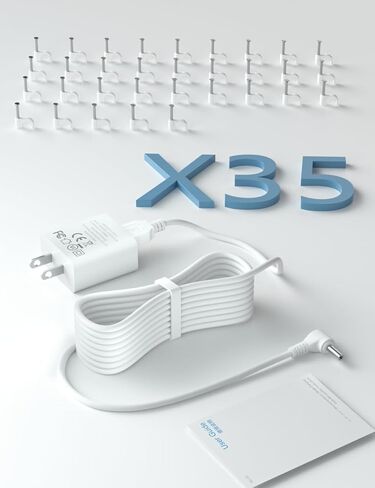 لمحول الطاقة Ring Stick Up Cam، متوافق مع الجيل الثالث من قابس البطارية، كابل شحن DC من الجيل الثاني، كاميرا كشاف في الهواء الطلق مقاومة للطقس، شحن الكاميرا باستمرار، سلك أبيض 26 قدمًا in Kuwait