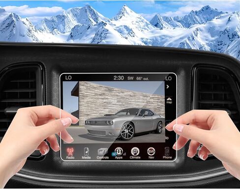 DSDFGH Fit for 2011-2018 Dodge Challenger Screen Protector 7 Inch LCD Touchscreen Challenger HD Tempered Glass Anti-Scratch Accessories in Kuwait