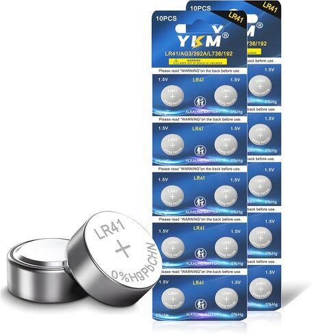 LR41 Button Batteries 10 Pack AG3 392 384 192 L736 1.5V Alkaline Battery in Kuwait