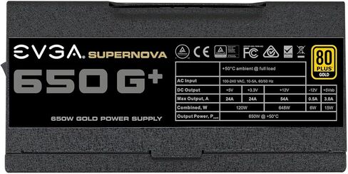 ايفجا مروحة سوبر نوفا 120-GP-0650-X1، 650 G+، 80 بلس جولد 650 واط، وحدة كاملة، مروحة اف دي بي، ضمان 10 سنوات، تتضمن اختبار الطاقة الذاتي، مزود طاقة in Saudi Arabia