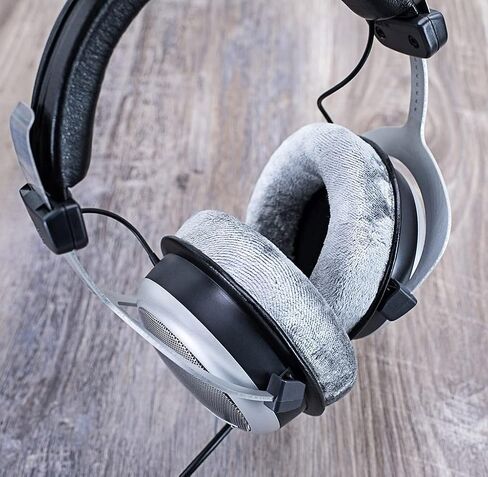 Ear Pads Replacement for MMX 300, DT 770 Pro, DT 880 Pro, DT 990 Pro, DT 1770 Pro, DT 1990 Pro, DT 177X, T 90, Softer Memory Foam, Extra Durability by JESSVIT (Grey) in Kuwait