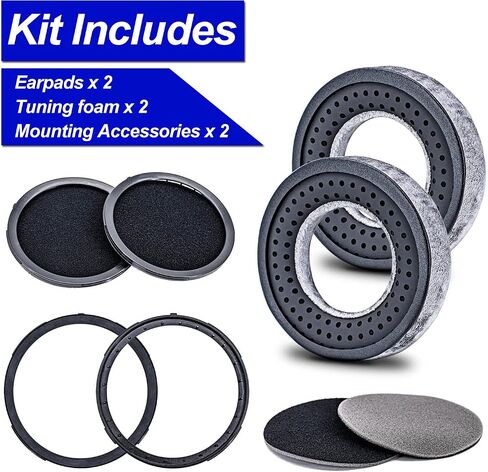 Ear Pads Replacement for MMX 300, DT 770 Pro, DT 880 Pro, DT 990 Pro, DT 1770 Pro, DT 1990 Pro, DT 177X, T 90, Softer Memory Foam, Extra Durability by JESSVIT (Grey) in Kuwait