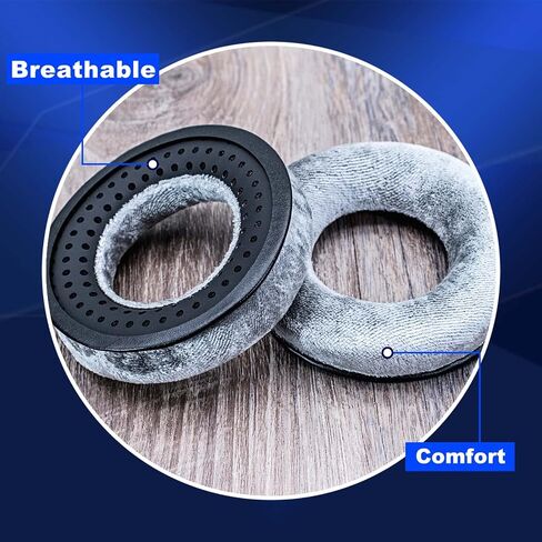Ear Pads Replacement for MMX 300, DT 770 Pro, DT 880 Pro, DT 990 Pro, DT 1770 Pro, DT 1990 Pro, DT 177X, T 90, Softer Memory Foam, Extra Durability by JESSVIT (Grey) in Kuwait