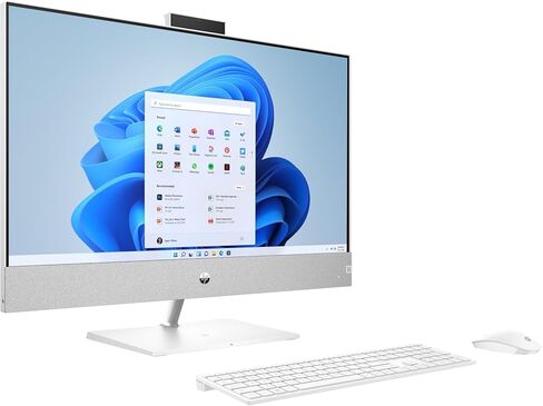 HP Pavilion All-in-One Desktop Computer 27" Touchscreen FHD IPS (AMD Ryzen 7 5825U 8-Core, 64GB RAM, 1TB PCIe SSD + 2TB HDD (2.5), AMD Radeon, WiFi 6, BT 5.2, Win 11H) Bundle w/DKZ hub in Saudi Arabia