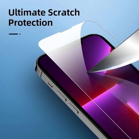 NEW'C [4 عبوات، 2 × واقي شاشة زجاجي لهاتف iPhone 13 Pro Max و2 × واقي عدسة الكاميرا، مقاوم للخدش، لا يوجد فقاعات هواء، متين للغاية، زجاج مقسى بصلابة 9H in Saudi Arabia