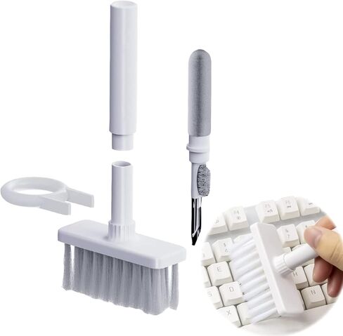 YIUYIUPI 5-in-1 Multi-Function Computer Cleaning Tools Kit Cleaning Soft Brush Keyboard Cleaner for Bluetooth Earphones Lego Laptop Airpods Pro Camera Lens (5 in 1 Write) in Kuwait