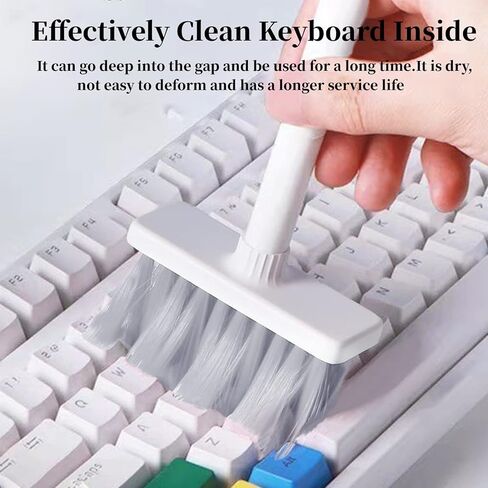 YIUYIUPI 5-in-1 Multi-Function Computer Cleaning Tools Kit Cleaning Soft Brush Keyboard Cleaner for Bluetooth Earphones Lego Laptop Airpods Pro Camera Lens (5 in 1 Write) in Kuwait