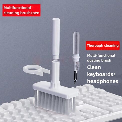 YIUYIUPI 5-in-1 Multi-Function Computer Cleaning Tools Kit Cleaning Soft Brush Keyboard Cleaner for Bluetooth Earphones Lego Laptop Airpods Pro Camera Lens (5 in 1 Write) in Kuwait
