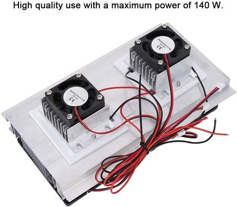 Bewinner Thermoelectric Semiconductor Radiator Cooler Refrigeration Cooling Fan Heat Sink System Kit,2 Cooling Fans, 2 Large Fans and 2 Cold Junction modules in Saudi Arabia