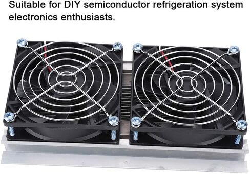 Bewinner Thermoelectric Semiconductor Radiator Cooler Refrigeration Cooling Fan Heat Sink System Kit,2 Cooling Fans, 2 Large Fans and 2 Cold Junction modules in Saudi Arabia