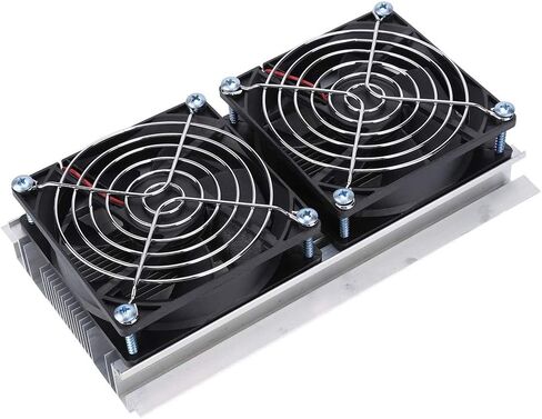 Bewinner Thermoelectric Semiconductor Radiator Cooler Refrigeration Cooling Fan Heat Sink System Kit,2 Cooling Fans, 2 Large Fans and 2 Cold Junction modules in Saudi Arabia
