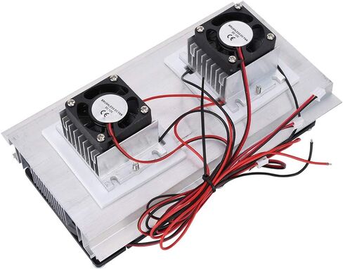 Bewinner Thermoelectric Semiconductor Radiator Cooler Refrigeration Cooling Fan Heat Sink System Kit,2 Cooling Fans, 2 Large Fans and 2 Cold Junction modules in Saudi Arabia
