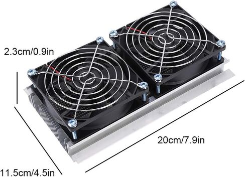 Bewinner Thermoelectric Semiconductor Radiator Cooler Refrigeration Cooling Fan Heat Sink System Kit,2 Cooling Fans, 2 Large Fans and 2 Cold Junction modules in Saudi Arabia