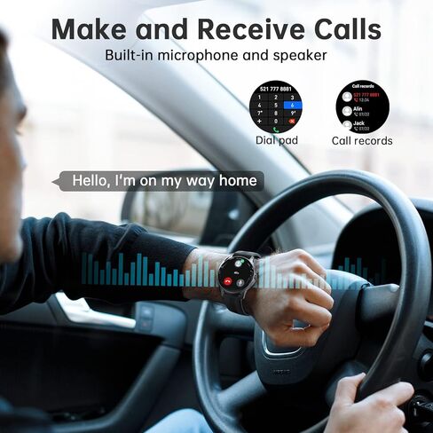 ساعات ذكية للرجال (الرد/إجراء مكالمة) 100 وضع رياضي لتتبع اللياقة البدنية ومعدل ضربات القلب والأكسجين في الدم ومراقبة النوم IP68 مقاومة للماء وساعة اللياقة البدنية وتتبع النشاط والساعات الذكية المتوافقة مع iPhone Android in Kuwait