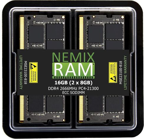 NEMIX RAM 8GB DDR4 2666MHZ PC4-21300 ECC SODIMM متوافق مع Synology Rackstation DS1823xs+ in Kuwait