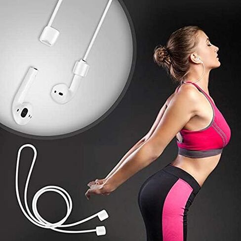 Loirtlluy 4 in 1 Anti-Lost Accessories for Airpods, Airpods Strap Magnetic Cord, Ear Hooks and Covers Compatible with Airpods 1 & 2, Airpods Watch Band Holder, Purple in Kuwait