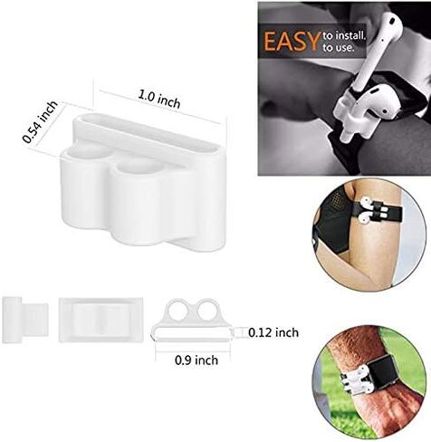 Loirtlluy 4 in 1 Anti-Lost Accessories for Airpods, Airpods Strap Magnetic Cord, Ear Hooks and Covers Compatible with Airpods 1 & 2, Airpods Watch Band Holder, Purple in Kuwait