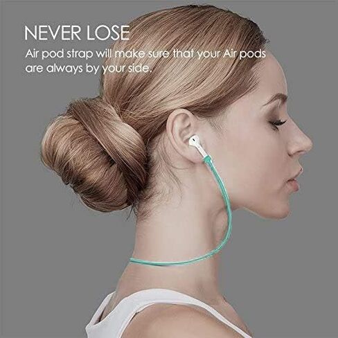 Loirtlluy 4 in 1 Anti-Lost Accessories for Airpods, Airpods Strap Magnetic Cord, Ear Hooks and Covers Compatible with Airpods 1 & 2, Airpods Watch Band Holder, Purple in Kuwait