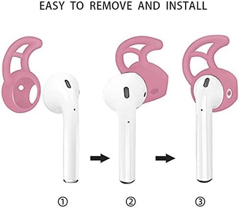 ملحقات Loirtlluy 4 في 1 ضد فقدان أجهزة Airpods، وحزام Airpods، وسلك مغناطيسي، وخطافات وأغطية للأذن متوافقة مع Airpods 1 & 2، وحامل حزام ساعة Airpods، أرجواني in Kuwait