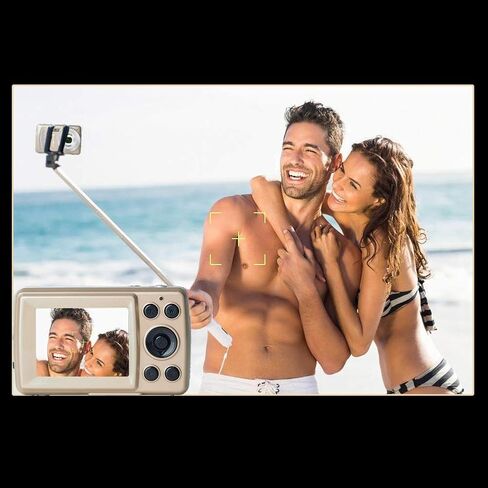 كاميرا MOFUCA الرقمية، كاميرات رقمية للنقطة والتقاط FHD 1080P كاميرا تسجيل فيديو مع كاميرا صغيرة مضادة للاهتزاز 4X تكبير للمراهقين والطلاب والأولاد (أسود) in Kuwait