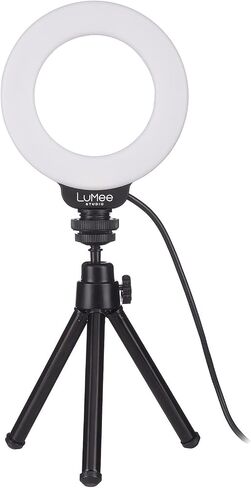 LuMee Studio - ضوء حلقي RGB مع حامل ثلاثي القوائم - 18 بوصة - حامل ثلاثي القوائم معدني متضمن - أسود in Saudi Arabia