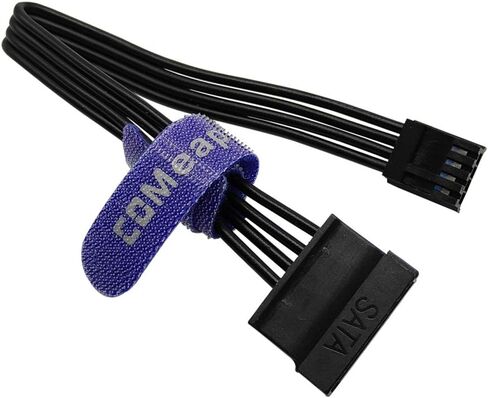 (2-Pack) COMeap 4 Pin LP4 5.25" Molex to 3.5" Floppy Drive 4 Pin Female FDD Power Adapter Cable 7.5-inch(19cm) in Kuwait
