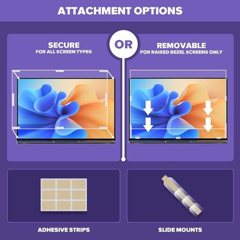 Verponity [2-Pack 14 Inch HD Anti-Blue Light Laptop Screen Protector, Premium PET Anti-Glare & Scratch-Proof Removable Laptop Screen Protector Shield Compatible with HP/Lenovo/Dell/Acer/ASUS…… in Kuwait